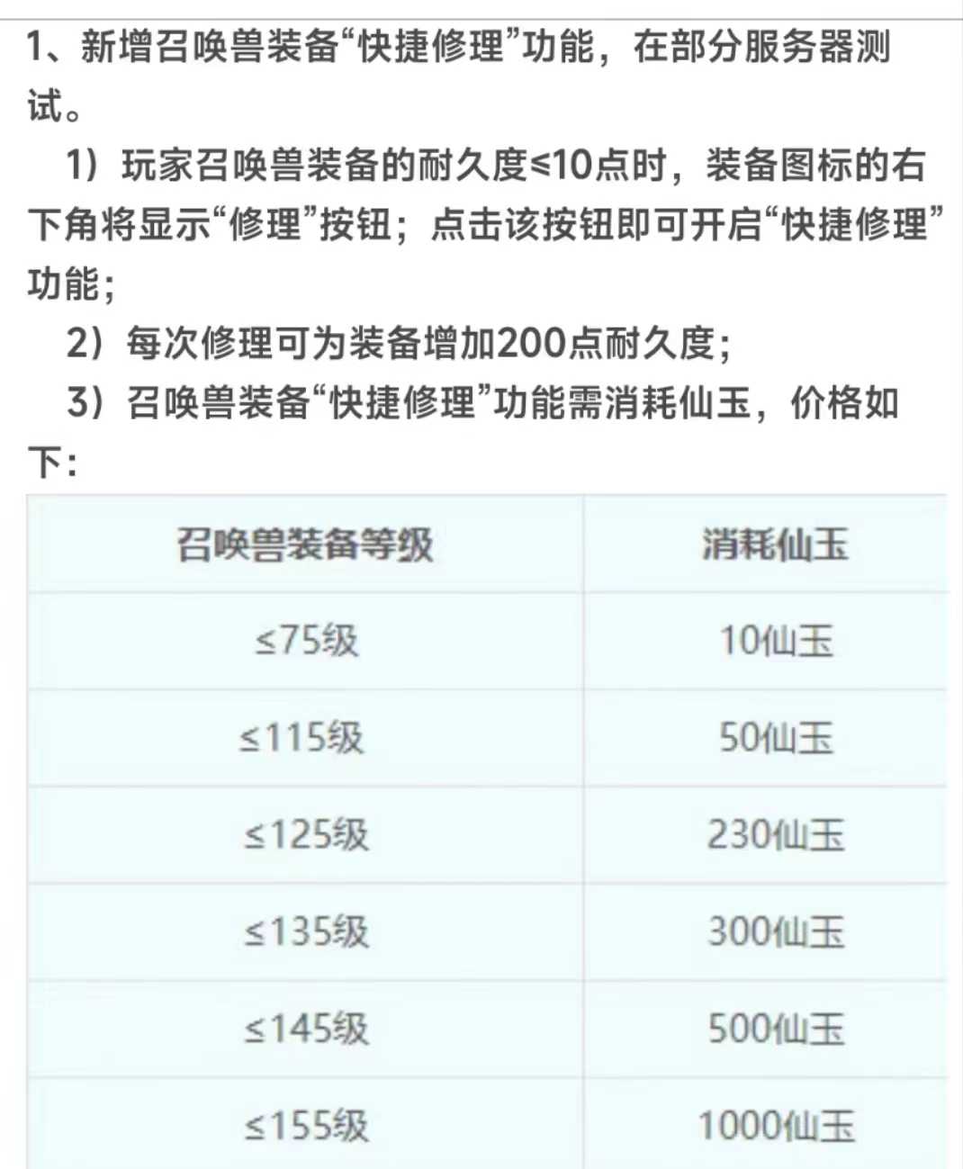 梦幻西游：4.26维护公告解读，要出155级宝宝装备？