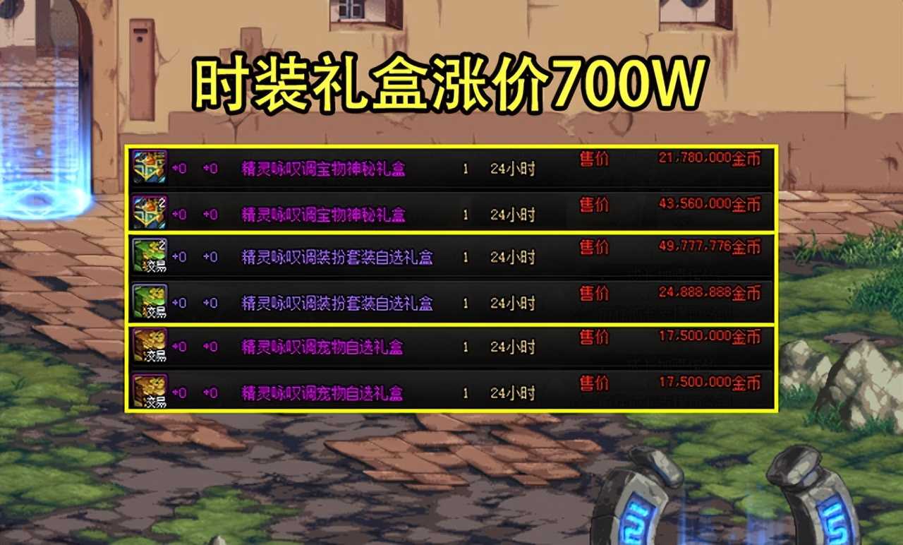 DNF：第1天买还亏钱？五一3大产物价格被高估，最高损失2个亿